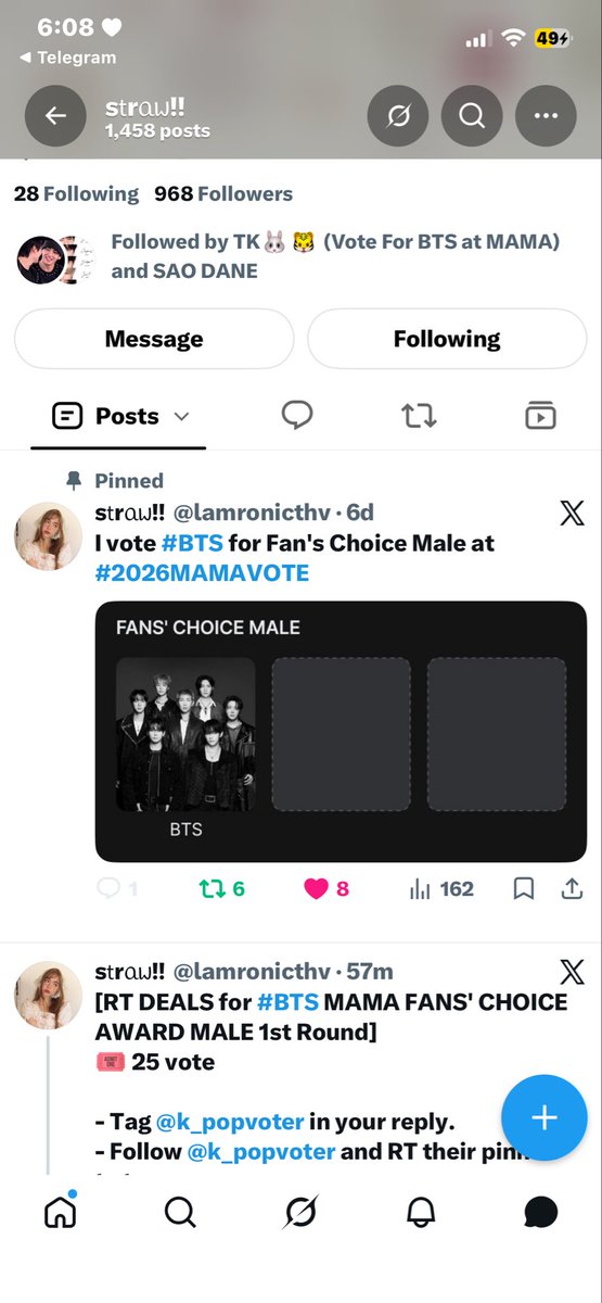 Moon4dyz's tweet photo. @lamronicthv @k_popvoter Vote for #BTS https://t.co/kyTRm0Wnii