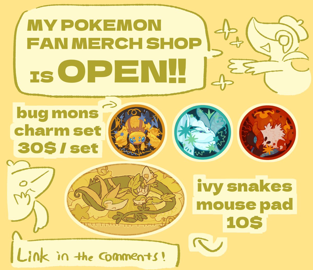 sn1vy__'s tweet photo. MY ONLINE SHOPS HERE!!
Grab whatever you like before they are sold out! >:
#pokemon https://t.co/IrCXJpnfVb
