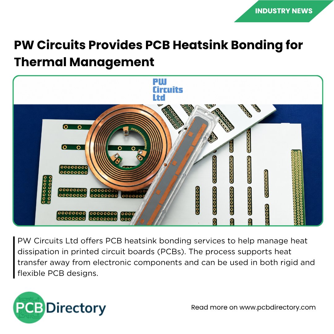 PCB_Directory's tweet photo. PW Circuits Provides PCB Heatsink Bonding for Thermal Management.

Read more: https://t.co/DiWpGQSqk7

#PWCircuits #PCBHeatsinkBonding #ThermalManagement #HeatDissipation #PCBManufacturing #RigidFlex #ElectronicsCooling #ThermalInterface #ElectronicsReliability #PCBAssembly https://t.co/azwluv9khq