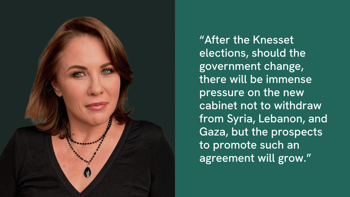 SyriaTransition's tweet photo. We spoke with @KseniaSvetlova about the upcoming elections in Israel and what they mean for Israeli-Syrian relations. While she believes opposition leaders would use their good ties to the Arab world to build a more coherent regional strategy, the constraints are significant.

https://t.co/aZZPl2lSjv