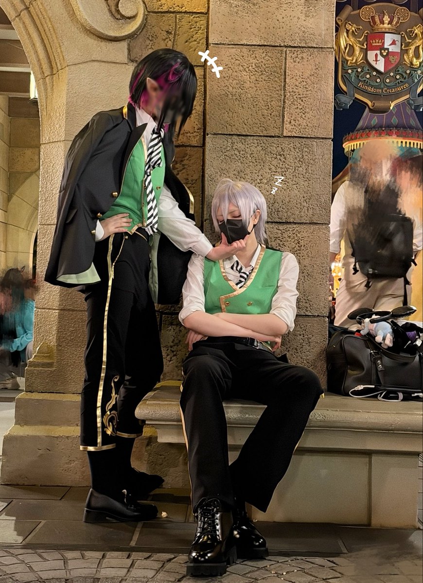 ruido_01ru's tweet photo. #Dハロ仮装2026 
寝てる間に遊ばれてた https://t.co/FkXQwtMmII