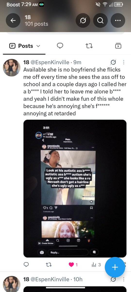 EspenKinville's tweet photo. The way you would miss the man you a b**** to lay in your b**** your thing is smiling is ugly as s*** like I'm retarded she looks f****** ugly girl looks retarded as hell sped as hell https://t.co/iiEkZlctzK