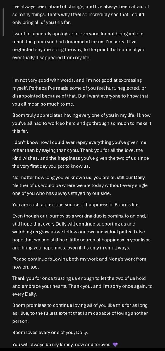 DteBoom's tweet photo. Besevboom's letter 💜 https://t.co/OHMDzhkkCY
