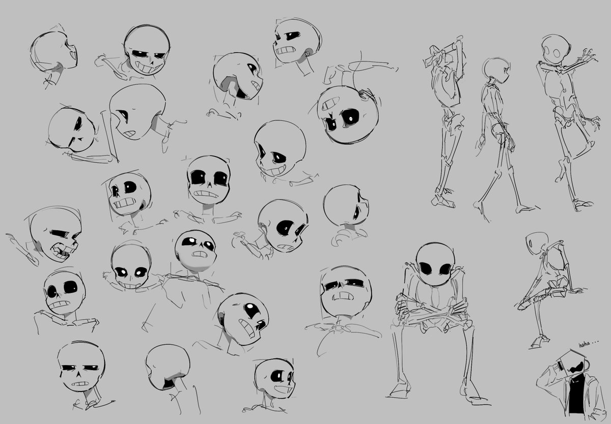 ChongGGen's tweet photo. little 💀 practice 
#sans https://t.co/C5pzea0i3L