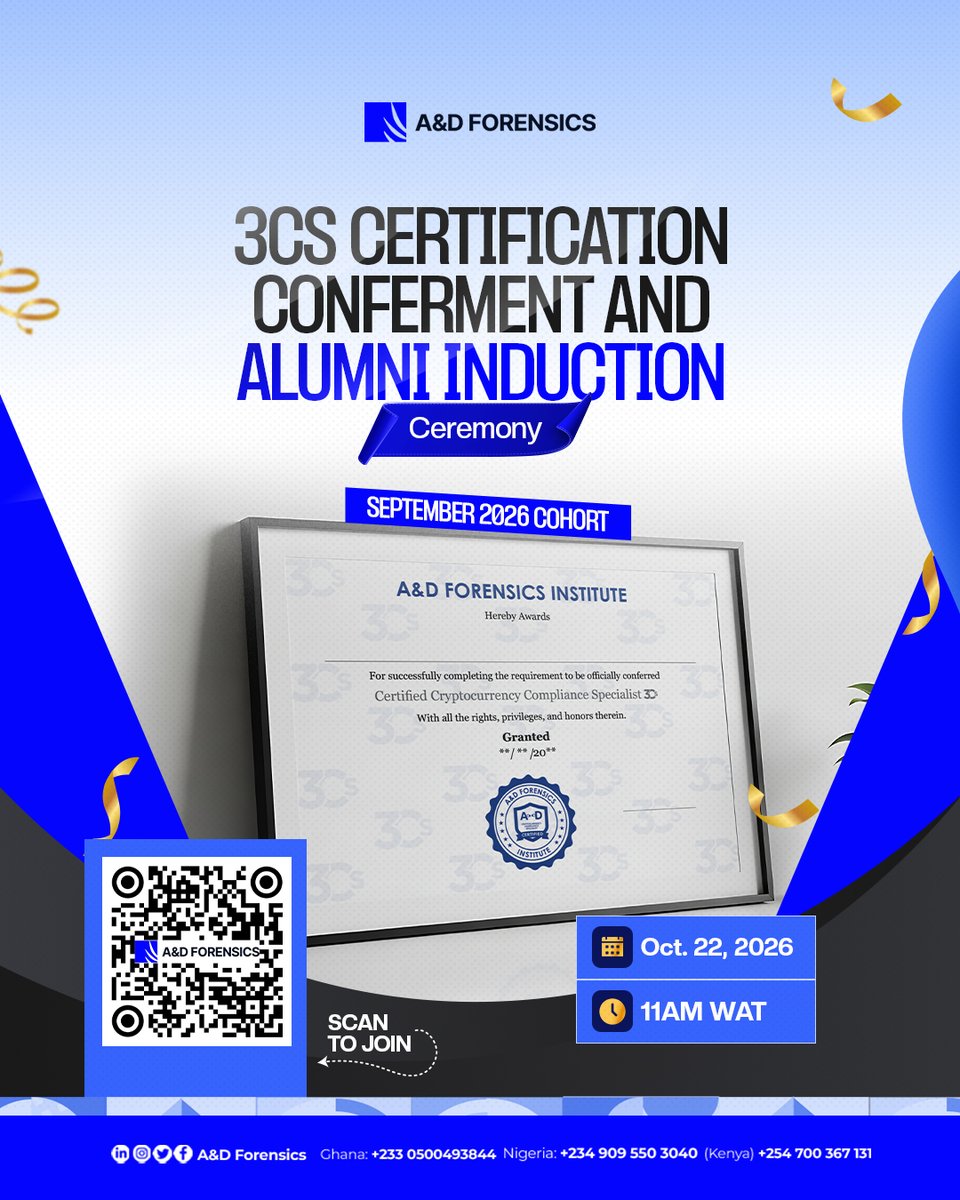 ForensicsD's tweet photo. 𝐓𝐡𝐞 𝐟𝐮𝐭𝐮𝐫𝐞 𝐨𝐟 𝐜𝐫𝐲𝐩𝐭𝐨𝐜𝐮𝐫𝐫𝐞𝐧𝐜𝐲 𝐜𝐨𝐦𝐩𝐥𝐢𝐚𝐧𝐜𝐞 𝐝𝐞𝐩𝐞𝐧𝐝𝐬 𝐨𝐧 𝐬𝐤𝐢𝐥𝐥𝐞𝐝 𝐩𝐫𝐨𝐟𝐞𝐬𝐬𝐢𝐨𝐧𝐚𝐥𝐬 𝐞𝐪𝐮𝐢𝐩𝐩𝐞𝐝 𝐭𝐨 𝐧𝐚𝐯𝐢𝐠𝐚𝐭𝐞 𝐢𝐭𝐬 𝐞𝐯𝐨𝐥𝐯𝐢𝐧𝐠 𝐜𝐡𝐚𝐥𝐥𝐞𝐧𝐠𝐞𝐬. https://t.co/lsDpzPsnSd