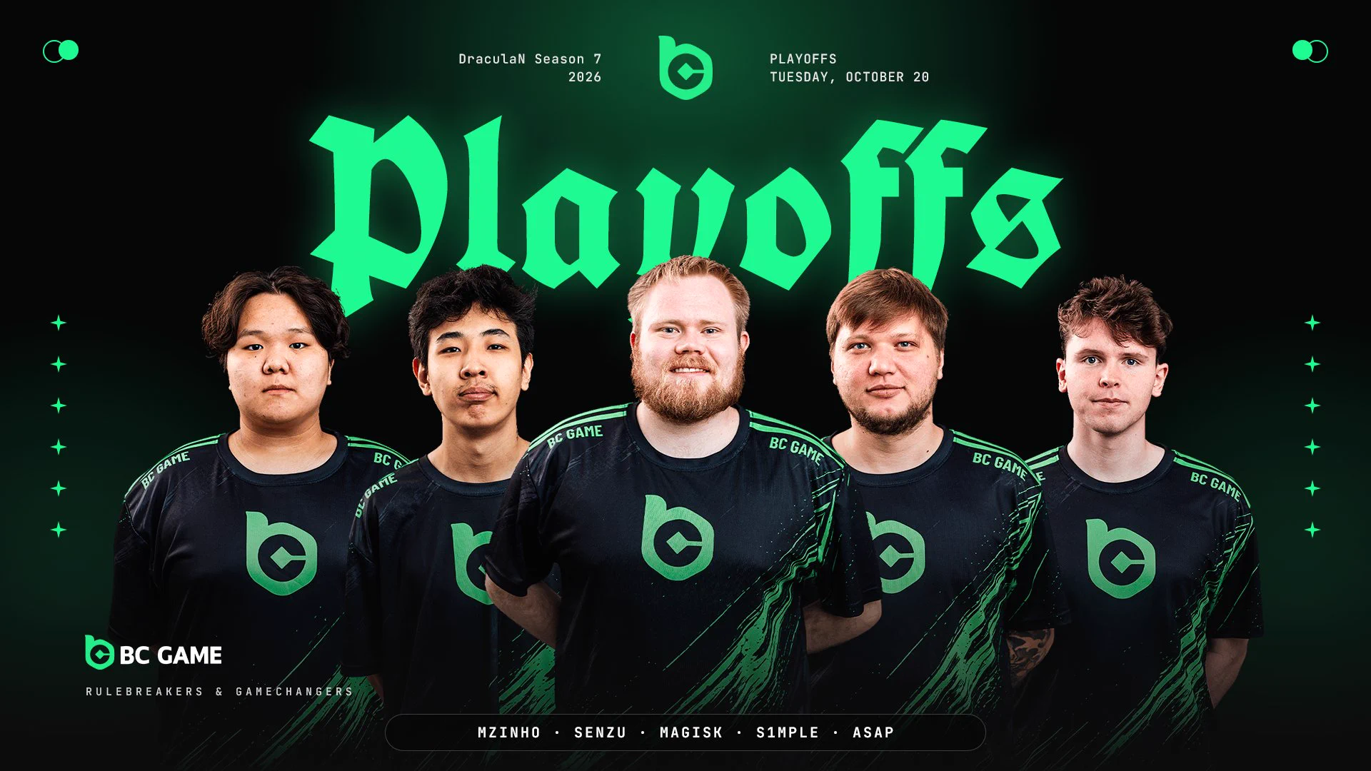 BC Game Esports di X: "We made it to Draculan Season 7 Playoffs! ✓ #bcgame" - BC.Game