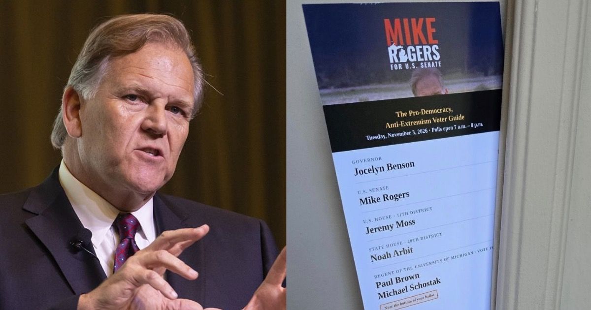 GOP__Ls's tweet photo. 🚨 EXPOSED: Mike Rogers is putting out flyers that suggest he's a Democrat in an attempt to trick Michiganders into voting for him. https://t.co/JIk5lakcgz