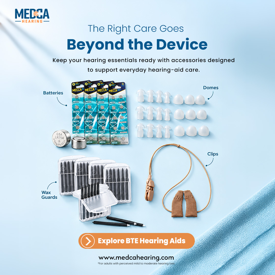 MedcaHearing's tweet photo. Hearing aid care goes beyond the device. 💙

Keep everyday essentials like batteries, wax guards, and other accessories ready when you need them.

Explore Hearing Aid Accessories : https://t.co/YXWPuVMPPU  

#medcahearing #hearingaids #hearingaidaccessories #hearingcare https://t.co/F49caBLMHk
