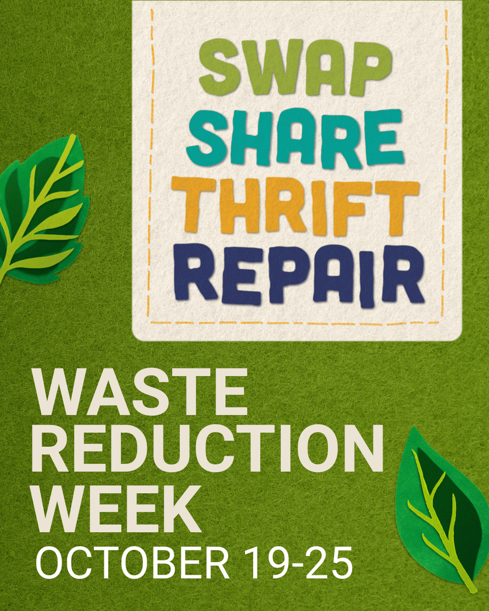 Region6Swm's tweet photo. It’s Waste Reduction Week! ♻️
By swapping, sharing, thrifting, and repairing, we can extend the life of what we already have, reduce waste, and support a circular economy.
Discover simple ways to get started: https://t.co/VtuXyAsXLW
#WasteReductionWeek #WRW2026 #NothingWasted https://t.co/zQyvqsjutb