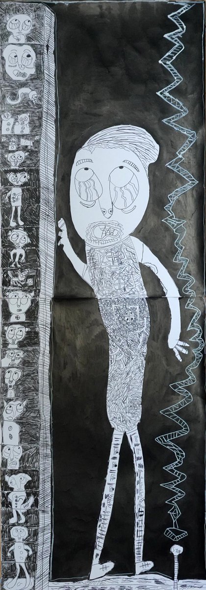 RawVisionMag's tweet photo. Australian artist Matthew Clarke is among 68 finalists for the National Works on Paper Prize, selected from 930 entries.

His drawing Lost at Eureka Tower is on display in Victoria until November 22.

A solo exhibition opens at Mossenson Galleries on November 12.

#OutsiderArt https://t.co/oArvg54yru