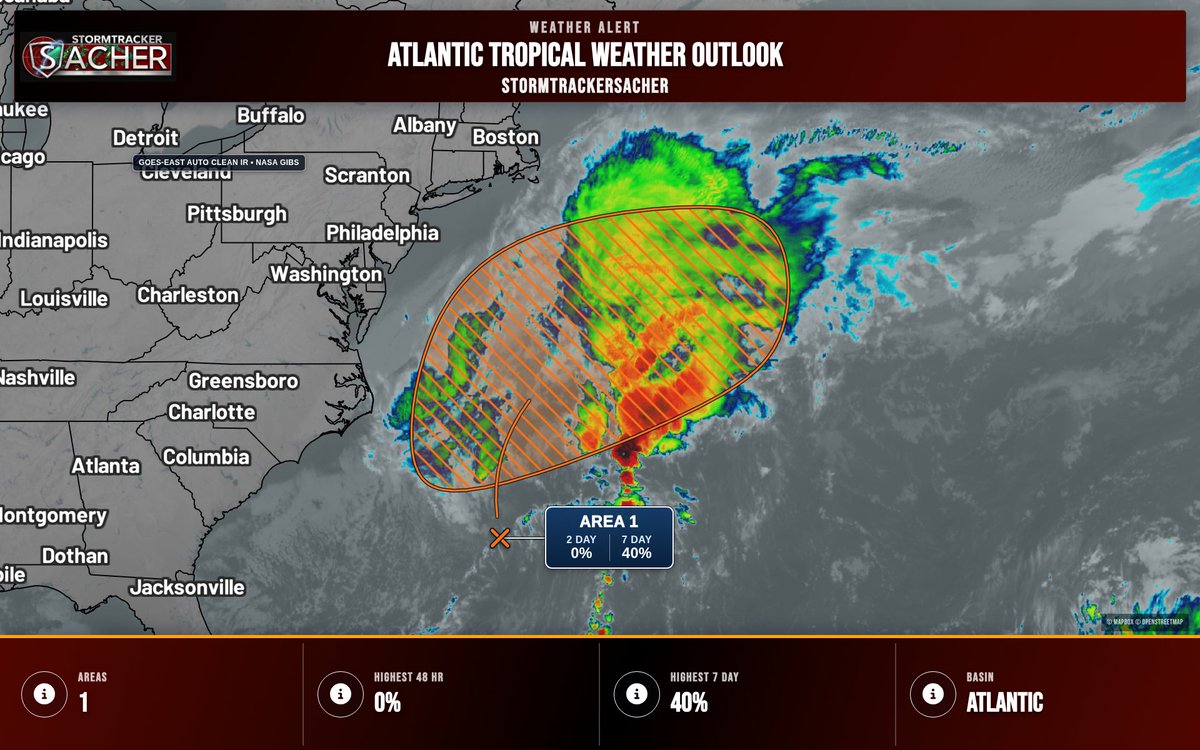 TrackerSacker's tweet photo. Atlantic TWO: 1 area. #1 48h 0% / 7d 40%. https://t.co/Htoqo8LRTc