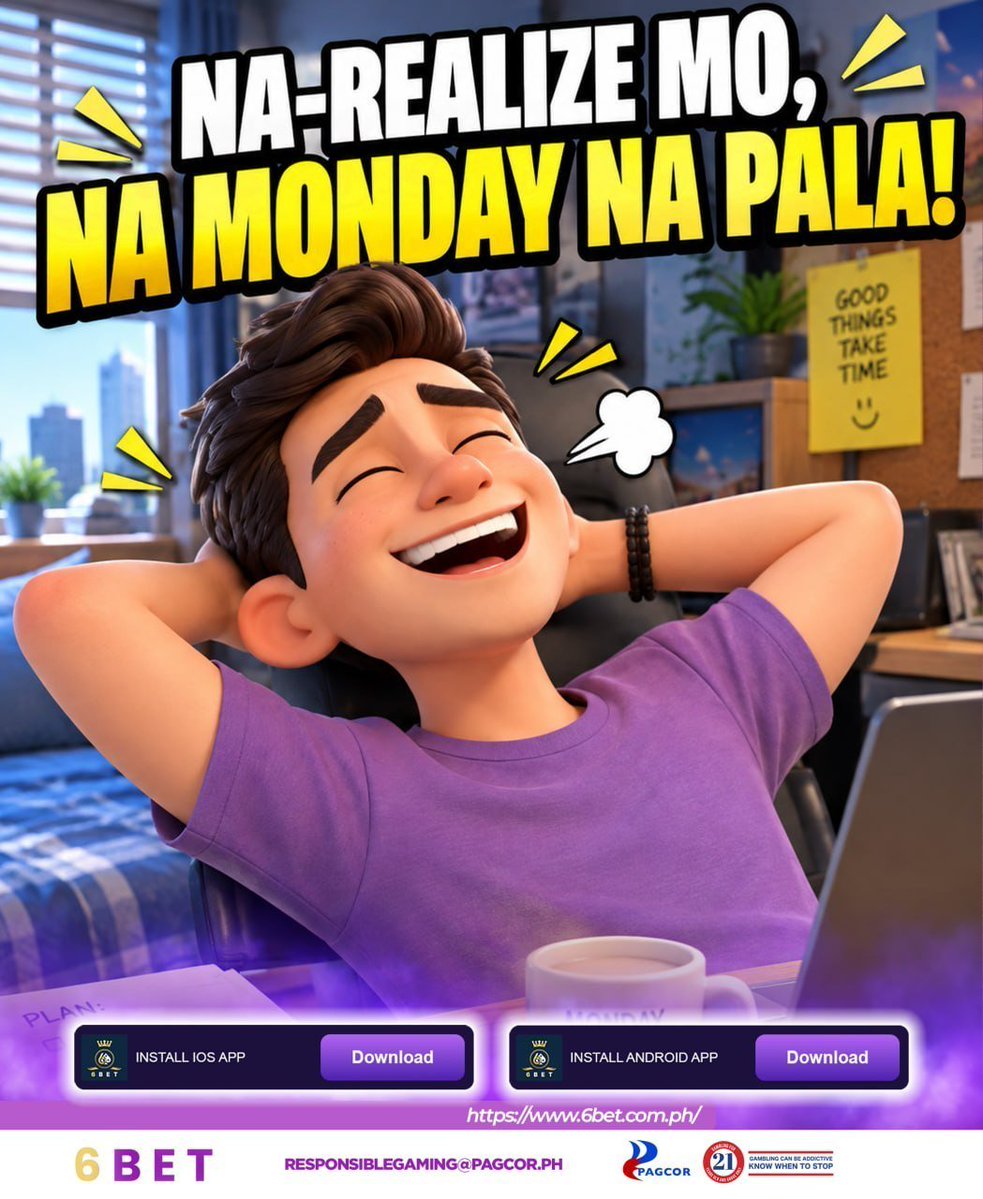 official6betph's tweet photo. Bagong linggo, bagong energy! 💜🚀 Stretch muna, sip ng kape, at simulan ang Monday with a fresh mindset. ☕️✨ Take things one step at a time, enjoy the little moments, and keep your day balanced!

#6BETPH #MondayVibes #StartRight #PositiveEnergy #PlaySmart https://t.co/jrfiZ5QUEc