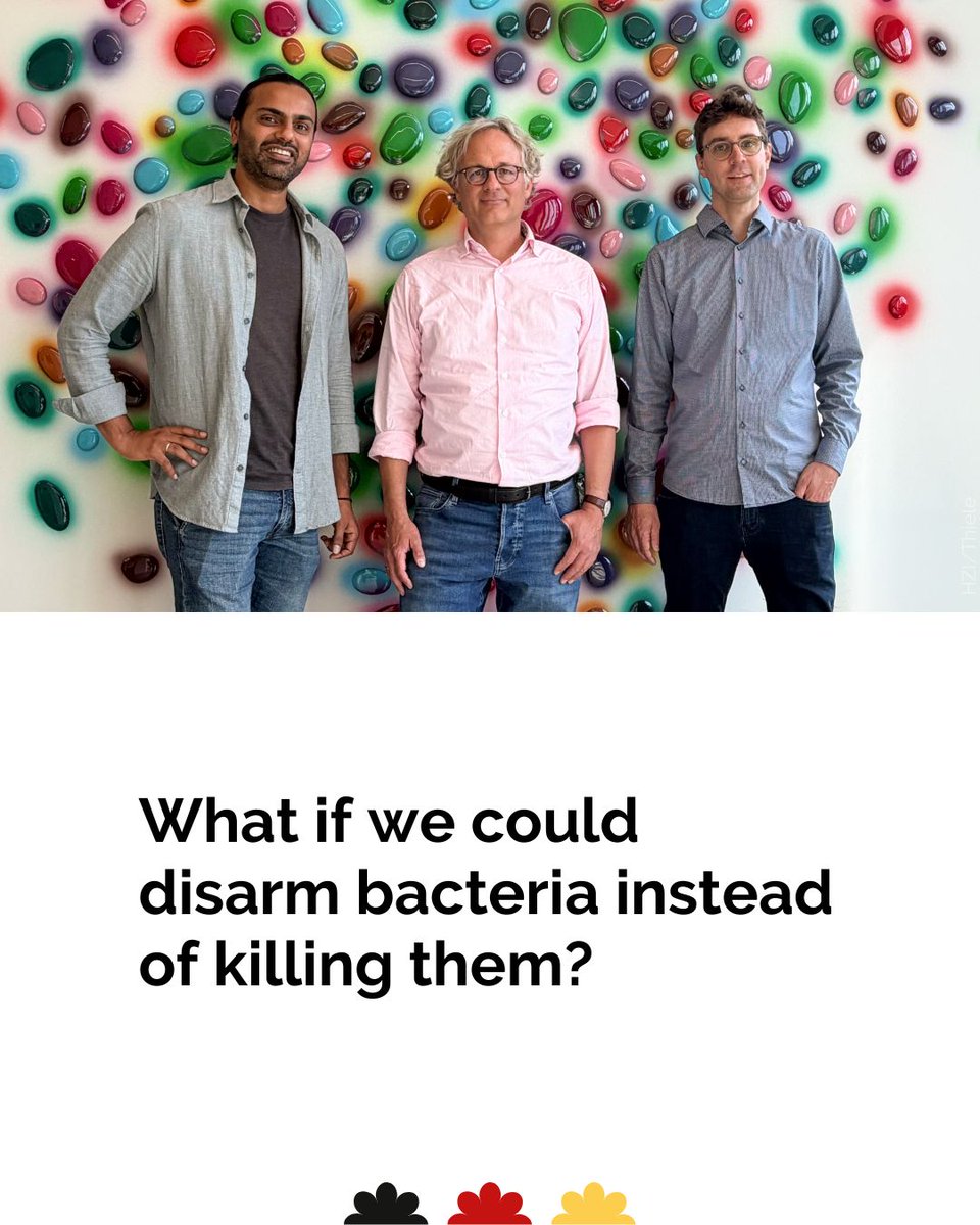 ResearchGermany's tweet photo. 💊Researchers at @Helmholtz_HZI are changing the rules of the race against antibiotic resistance by developing a #pathoblocker that disarms a dangerous bacterium instead of killing it. #AMR 

​Learn how they are contributing to #MedicineOfTheFuture 👉 https://t.co/CoeJkxQV9n https://t.co/yAxWzvkObW