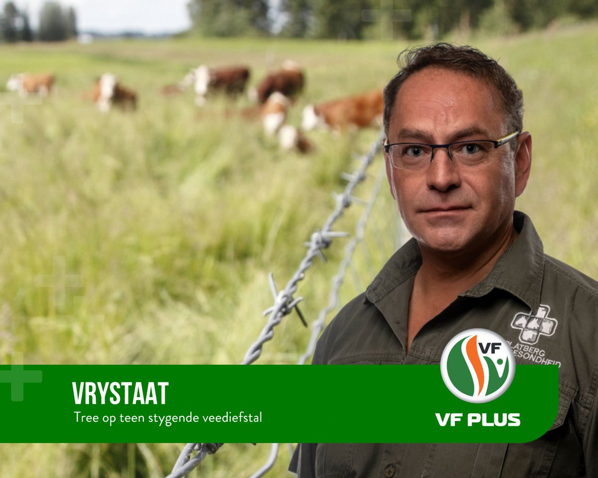 VFPlus's tweet photo. Die jongste waarskuwing en veiligheidswenke van die polisie oor die skerp styging in veediefstal in die Vrystaat, is nie genoeg nie.

Boere doen reeds alles in hul vermoë en bestee miljoene rande aan privaatsekuriteit en kamerastelsels om hul vee te beskerm.
_______________
Lees die volledige verklaring hier: | Read the full statement here:
https://t.co/dDm3eVzGBG