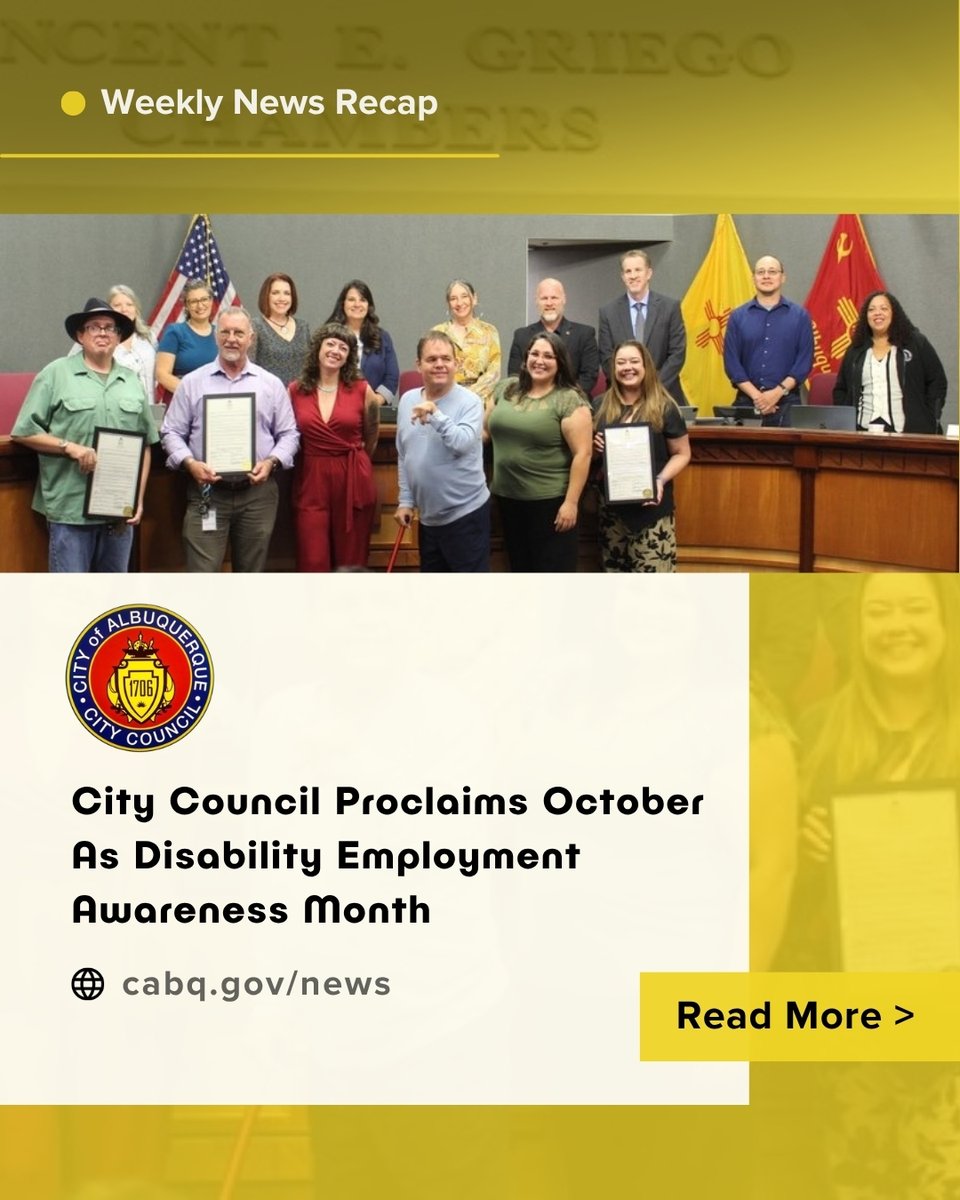 cabq's tweet photo. Catch up on City news! 
➡️ABQ RIDE Shares Transit Safety Successes with Sun Tran
➡️Spooky Season in ABQ: City Offers Festive, Family-Friendly Ways to Celebrate
➡️More Than 50 Years Later, Ginger Grossetete’s Legacy Lives On at Palo Duro
https://t.co/FTF9BhTUwA
#OneAlbuquerque https://t.co/HNgDKpWV95