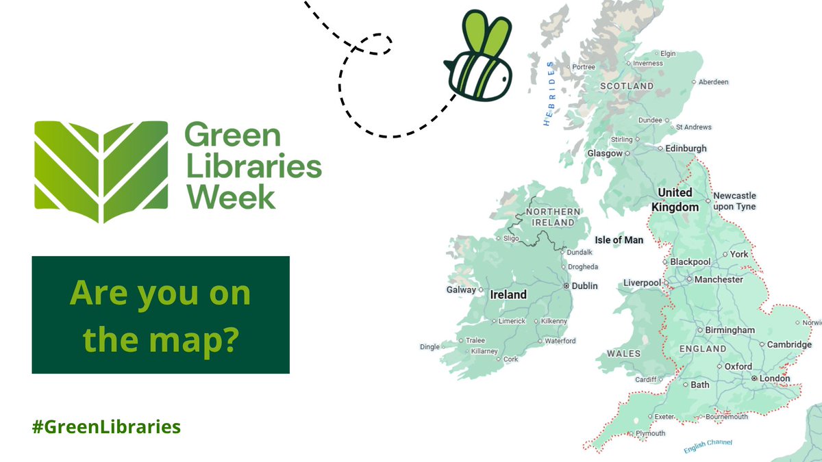 CILIPinfo's tweet photo. #GreenLibraries Week starts on Wednesday and the map is looking greener than ever! There's still time to get your plans in place. Just use our FREE resources and add your events to the map.  Share your activities using #GreenLibraries &amp; we'll repost. 
https://t.co/J8cDywqHdY https://t.co/ToUXBCu3In