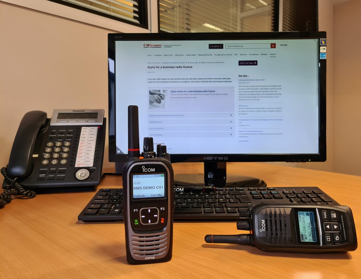 Icom_UK's tweet photo. Navigating business radio licensing can be a challenge with all the different options, terminology &amp; regulations to consider.

We have a short, informative article on our website to help business owners get started.

Read more: https://t.co/qx39nvWjvA

#Icom #BusinessRadio #Ofcom https://t.co/YDbzA5ioPB