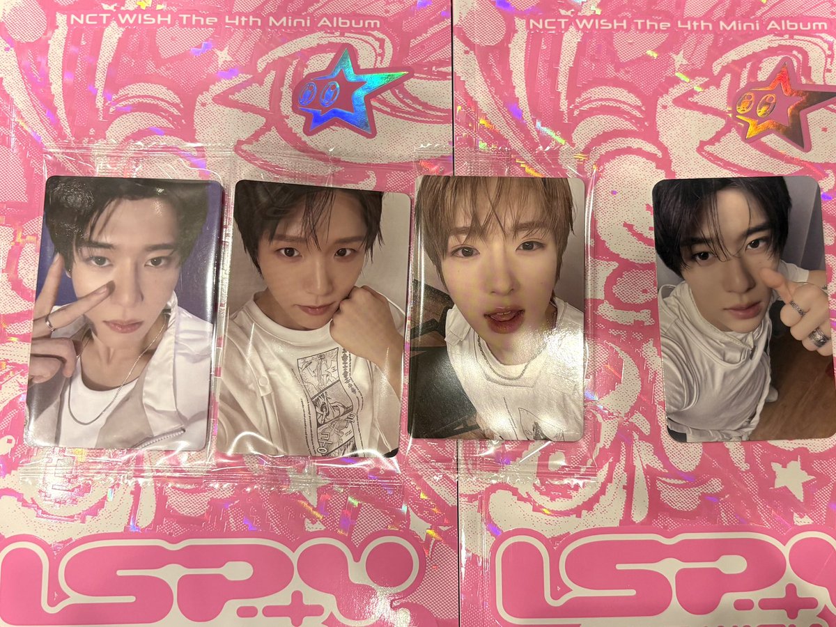 all_07s_wish's tweet photo. NCTWISH ウィシ nct wish ispy トレカ 交換 過去トレカ 着ぐるみ 黒スーツ

譲 画像のもの

求 💛 リョウ(着ぐるみ<スーツ,デジパグループ<その他)
    Ktown4u,タワレコ特典 同種リョウ

条件の良い方優先
お断りは♡
郵送希望です https://t.co/y8G4rhiQjO