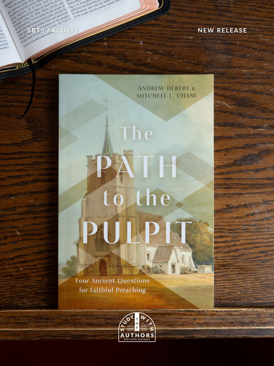 SBTS's tweet photo. The Path to the Pulpit: Four Ancient Questions for Faithful Preaching by Andrew Hébert and Mitchell L. Chase is available now!

Faithful preaching begins with faithful interpretation of God’s Word. In The Path to the Pulpit, Andrew Hébert and Mitchell L. Chase draw from the rich history of Christian interpretation to offer pastors and ministers a practical framework for sermon preparation. The authors guide preachers through four essential questions: What does the text say? How does it connect to the gospel and exalt Christ? How does it shape me as a disciple? How does it stir hope for the future? By asking these questions, preachers can better understand the meaning of Scripture, see its connection to Christ, apply it to their own lives and congregations, and proclaim the hope found in God’s promises. This book offers a time-tested path from the biblical text to faithful proclamation.
ㅤ
📚 Available now at The Bookstore at Southern and where books are sold.