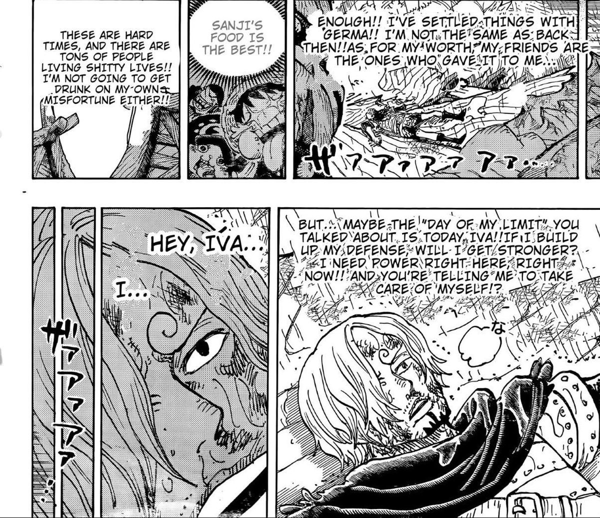miahckertaam's tweet photo. Can I be honest? I feel like Usopp’s self worth problem and  Sanji’s Self love Problem are VERY similar but it’s whatever I guess. 

#ONEPIECE1196 https://t.co/84mLmZ4L2k