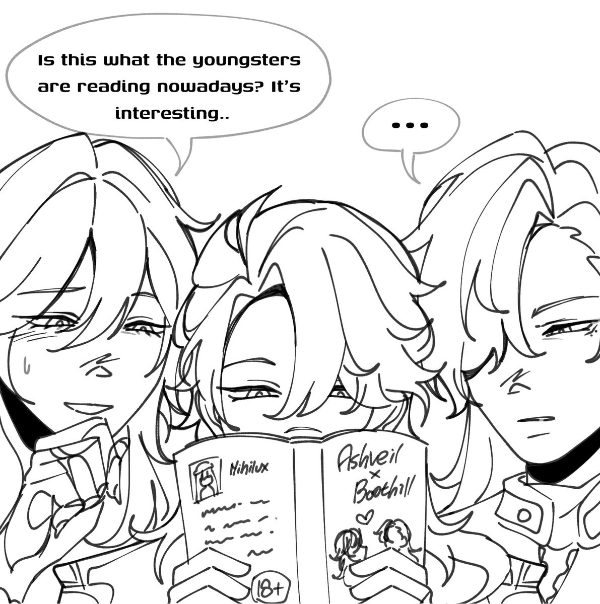 chrysonate's tweet photo. They found out the yaoi
#bootveil #ashhill #hsroc https://t.co/OqC0Ue7lS2
