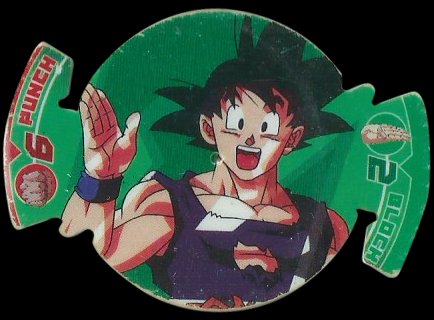 TazoVault's tweet photo. This Dragon Ball Z pog features a character from the classic cartoon. These caps were originally given away in packs of Thins potato chips in Australia, with different variations featuring unique power levels and kick, punch, and block scores.

🔸Country: Australia
🔸Year of release:2002
#DragonBall #Pogs #Explore