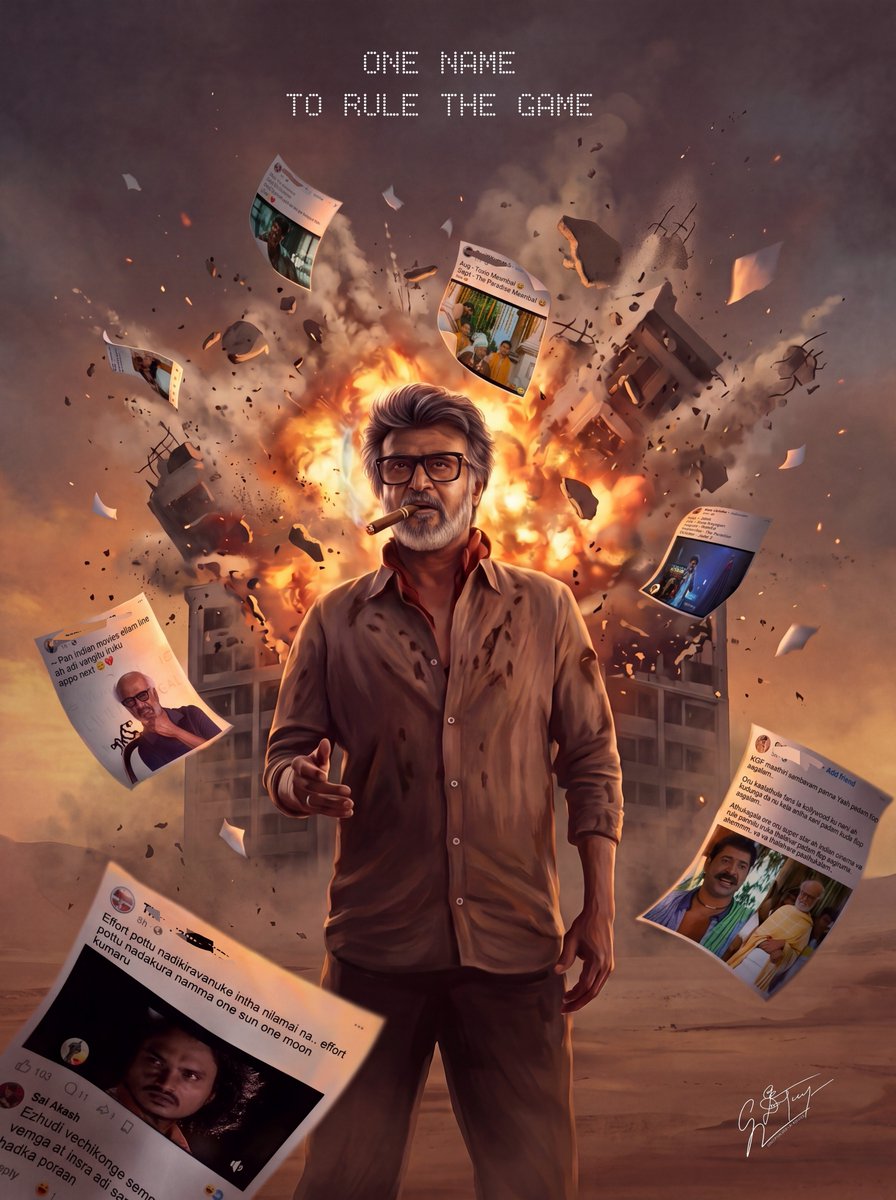 DIWAHARPANDIAN's tweet photo. 50 varusama Neraya peru niraya vidhama enna mudika pathanga, aana... 🔥🔥 🚬

#hukum #jailer2❤️‍🔥😎 #thalaivar #ai #assisted https://t.co/hS1mFUIgcm