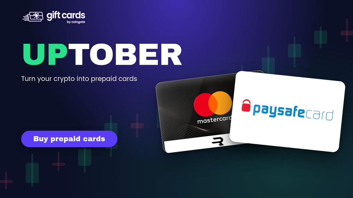 coingate_cards's tweet photo. Uptober is still here 🟢
Turn your crypto into prepaid cards: Visa, Mastercard, Paysafecard and more. Delivered instantly.
The link is in the comments.
#Uptober #Crypto #Bitcoin #BTC #Ethereum #CryptoPayments #SpendCrypto #BuyWithCrypto #PrepaidCards #Paysafecard #Visa https://t.co/OPUqOq8A5O