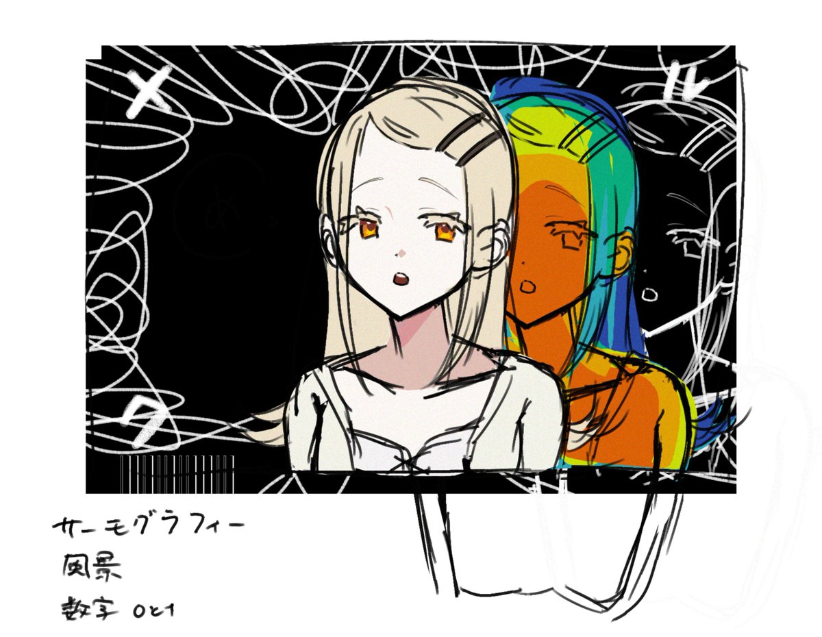 fjqxn's tweet photo. ラフの方が可愛かった気がしてきた https://t.co/uEkvE5YFLt