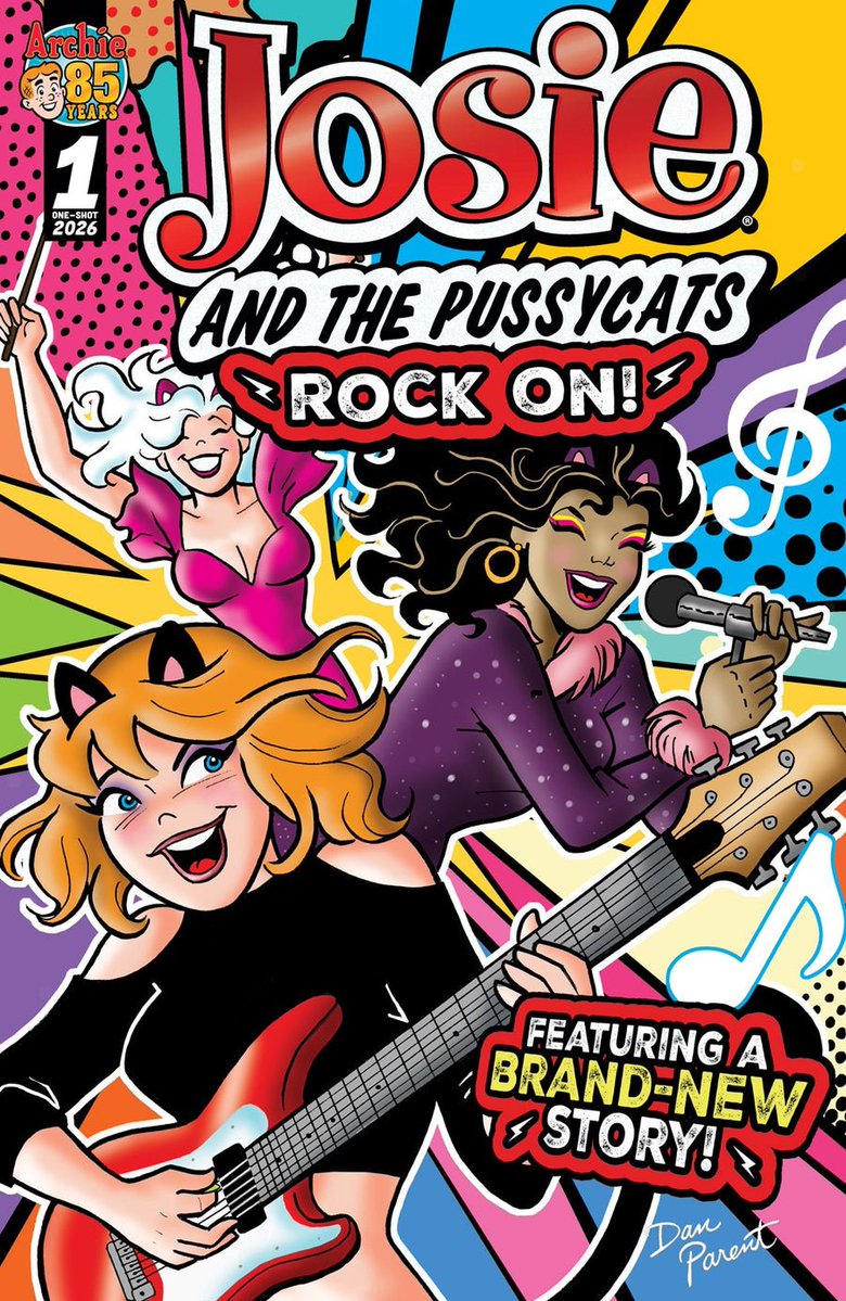 ArchieComics's tweet photo. Rock On with Josie and the Pussycats with their new one-shot. Ask your comic shop to order a copy today! https://t.co/Adpwqiy2rn https://t.co/nPuPre4aoN