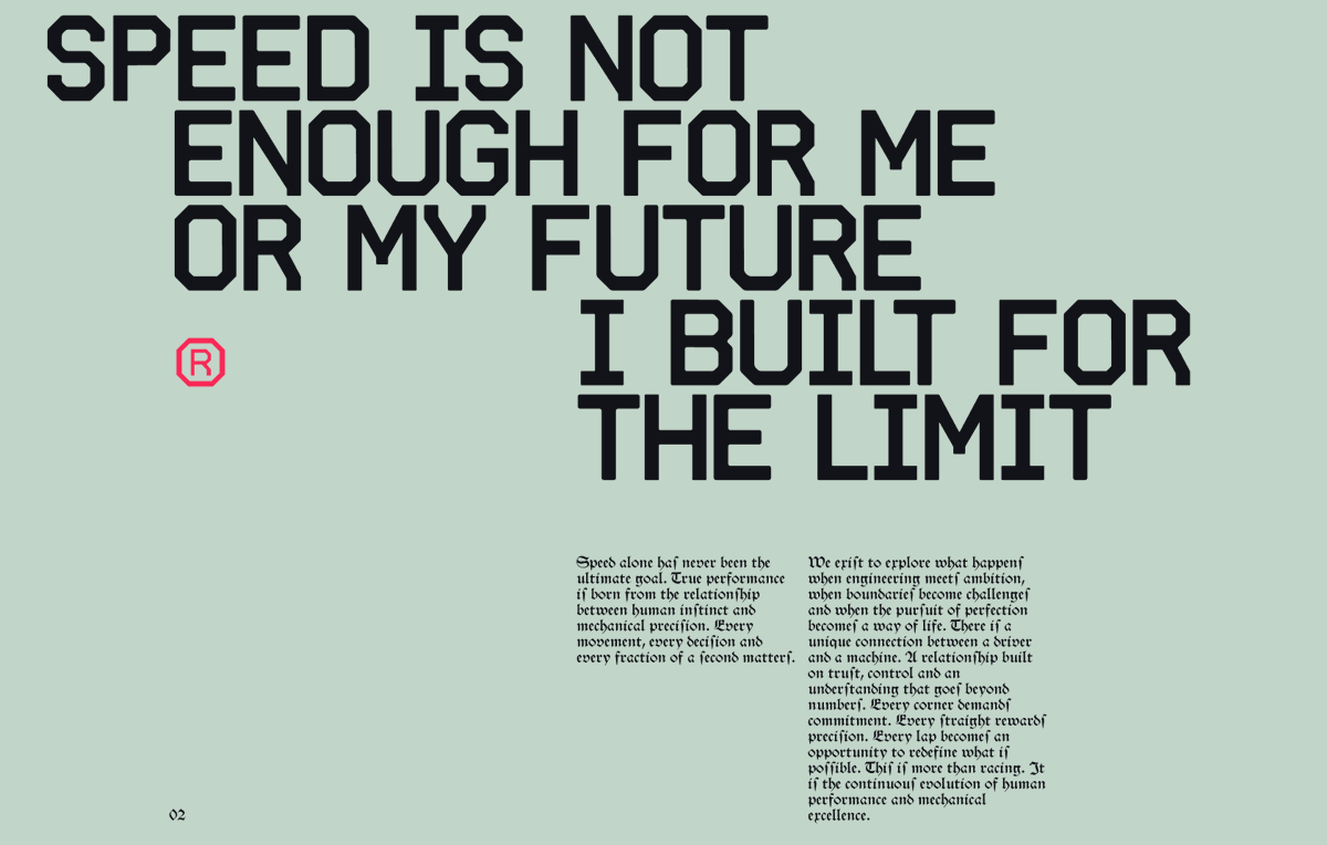 oliver_gareis's tweet photo. I designed these editorial-inspired layouts as part of an exploration for a racing performance division

↳ Master typography &amp; layout - The foundation of timeless web design. Join 350+ designers inside my 13-hour online course https://t.co/zHjQX7HrY5 https://t.co/tBQffU0avt