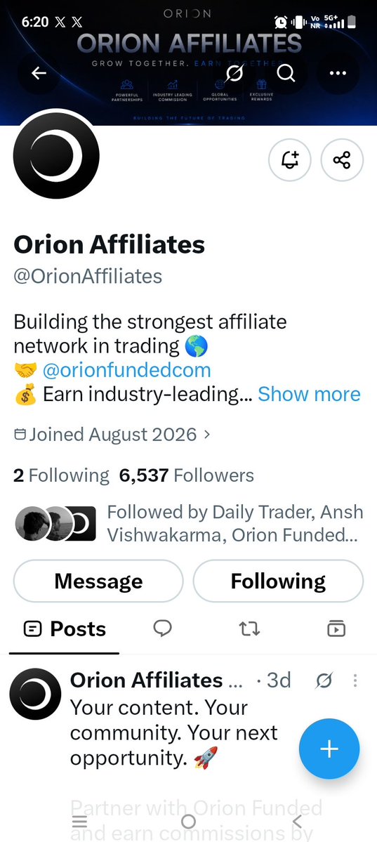 AxelKingtrader's tweet photo. @aadityanath697 @Orionfundedcom @OrionAffiliates All task done with proof of screenshot 
Hope I win ✅ 

Orion https://t.co/Nkwh33xeSD