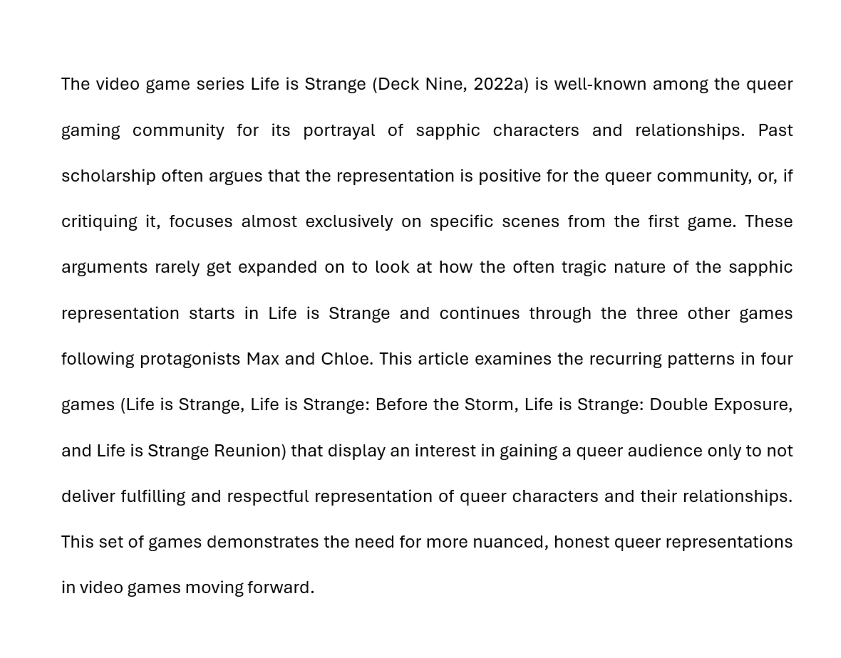 PS_Journal's tweet photo. 🌞Hi all, we are seeking two peer reviewers for an article on queer representation in Life is Strange. 
If you are interested, please contact Christina at [cestimson@gmail.com]
⚠️All reviewers for Press Start must be current students or within 1 year of graduation https://t.co/jtY3NCV94E