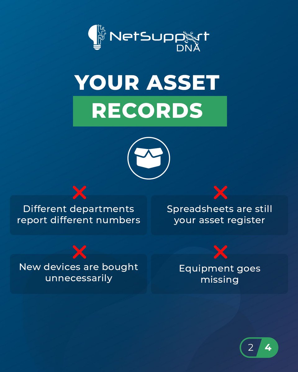 NetSupport_Corp's tweet photo. Managing IT assets across your organisation shouldn't be complicated.

With NetSupport DNA, IT teams can gain complete visibility of their IT environment, reduce unnecessary costs and keep devices running efficiently, all from one central solution!

👉 https://t.co/oyy1C8EckL https://t.co/tW8ESWxqhN