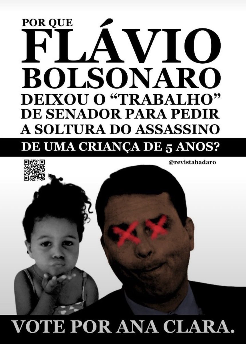 larinhacxsj's tweet photo. @onyxlorenzoni @FlavioBolsonaro Independente de vc ser de direita ou esquerda, pesquise o envolvimento de Flávio Bolsonaro no caso Ana Clara.
Ele defendeu, soltou o assassino e condecorou
Depois, compartilhe sua sincera opinião a respeito do tema.
#ExplicaOCasoAnaClaraFlávio
#AbreOSigiloFlávio https://t.co/IAsu8OUZQT