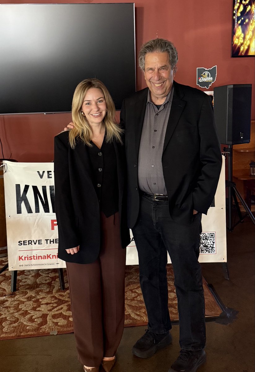 JonBowzerBauman's tweet photo. Races are emerging! Kristina  @KnickerbockerOH has a great chance to unseat Mike Turner in the Dayton area OH-10. She’s a veteran &amp; oncology nurse practitioner &amp; Turner has a sad 16% rating on senior issues for his 24 years!

We got a Social Security round table going in a day! https://t.co/ZR5pQEyZ89