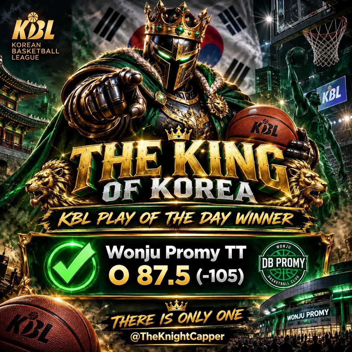 TheKnightCapper's tweet photo. Buying Breakfast For A Random Like ❤️ 

THE UNDISPUTED KOREAN KING  👑 

✅ Wonju Promy TT O 87.5 (POD)💰

POD CASH. FREE PLAY CASH. WE ALL ATE ⭐️ 

Drop Your Venmo-Cashapp-PayPal 🚨

Some of us cap…..others copy/paste ☕️ 

If Your Capper Gave Out The Under Here Run Away Now 🤣 https://t.co/EoNGdrqM6o