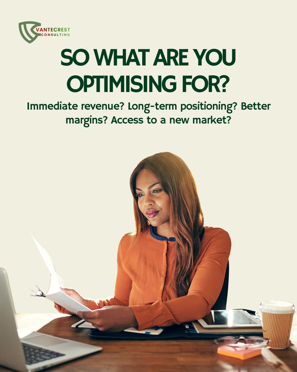 VanteCrest_'s tweet photo. Having options is not the same as having a strategy.

Strategy means knowing which direction to take, why it makes sense, and what it will take to get there.

At Vantecrest, we help businesses evaluate their options and make decisions that move them forward. https://t.co/Z8GOueIwp6