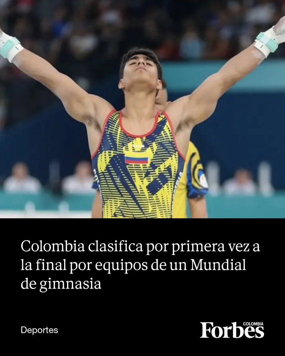 forbescolombia's tweet photo. El equipo nacional logró un cupo entre los ocho finalistas en Róterdam, Países Bajos. Ángel Barajas y Camilo Vera también disputarán las finales del concurso completo y de barra fija, con entrega plazas para los Juegos Olímpicos de Los Ángeles 2028.
➡️https://t.co/58wUsqJoWG https://t.co/2jc9tt08Aa