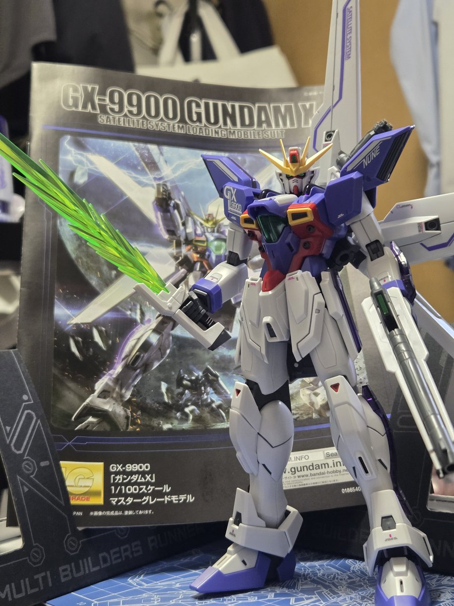 kousuke95's tweet photo. ガンダムX3号機　完成！！
デカールも良いカラーしてますね☺
#ガンプラ
#プレバン https://t.co/4dB3UaNM6G