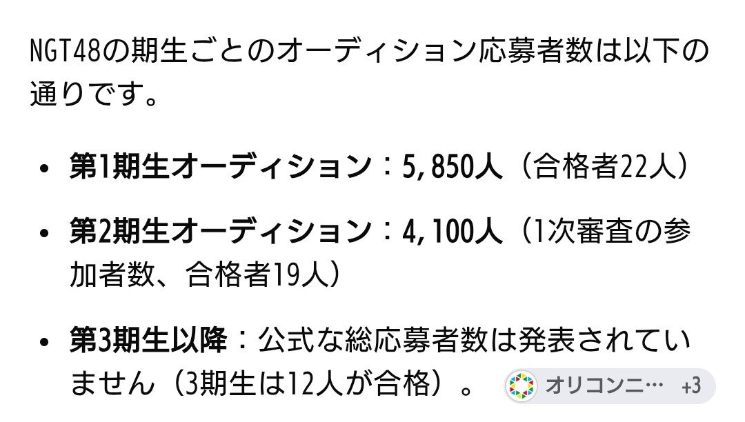 TN219820703's tweet photo. @kaki_AM19910710 @UXbSCgj7sn0o8js @MASA62124063 NGT48の1期生&amp;2期生オーディションの応募者数は公表されており、共に4桁です。
これと比較すれば6期生オーディション直前に開催されたアイドル体験会参加者100人ってのが如何にショボイかって話ですよ。🤷‍♀️🤷‍♀️🤷‍♀️🤣🤣🤣 https://t.co/ICJxp0KUDC