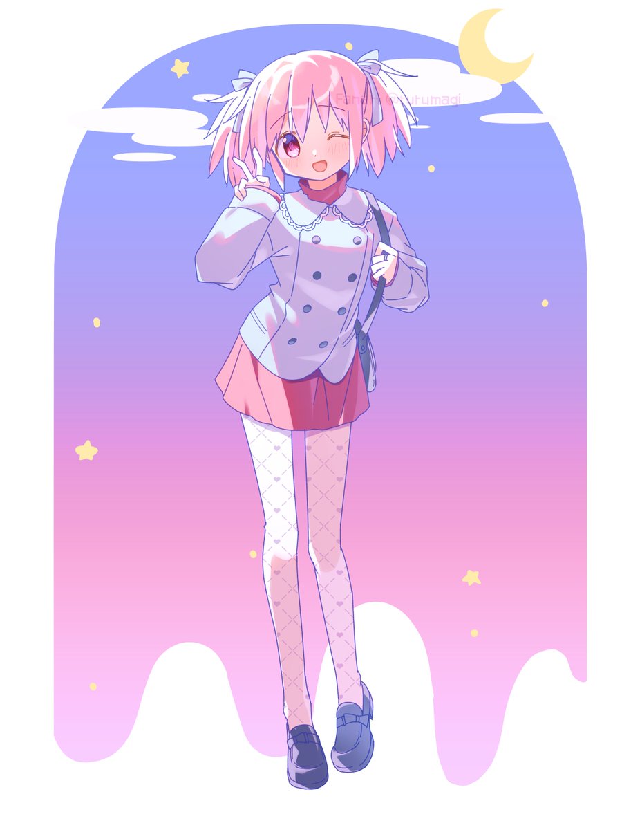 rurumagi's tweet photo. 捏造秋服まどか～～～ https://t.co/gOQzJlugZD