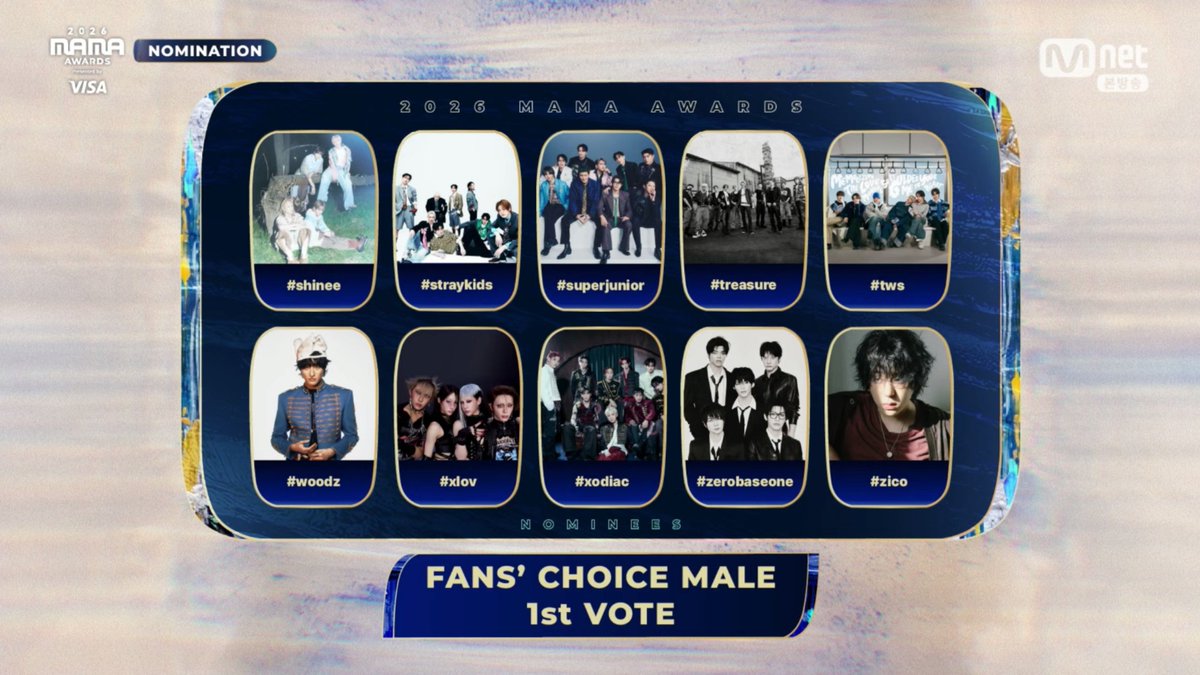 YGFacts_sprt's tweet photo. #BIGBANG and #TREASURE have been nominated for "FANS' CHOICE MALE" Category for 2026 MAMA. https://t.co/QTWE8aCoYA