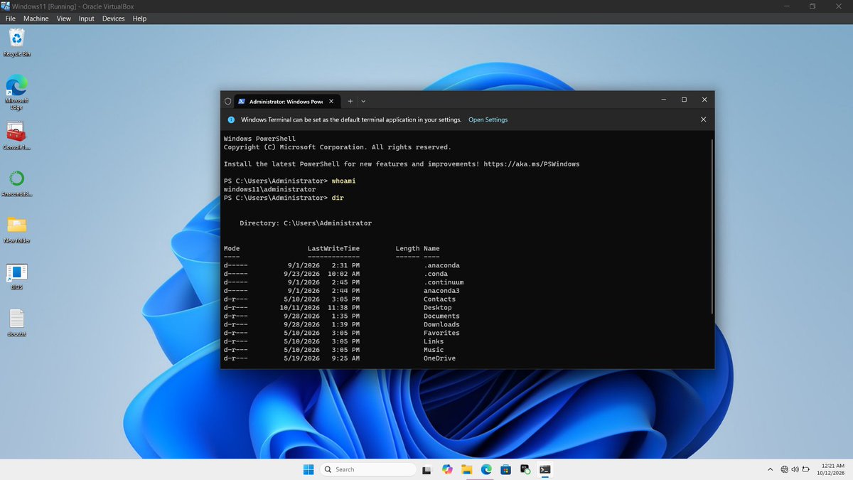 Franklein_24's tweet photo. Today, I learned more about the Windows operating system, focusing on two important areas: the File System and the Terminal. https://t.co/9BetpSk4sb