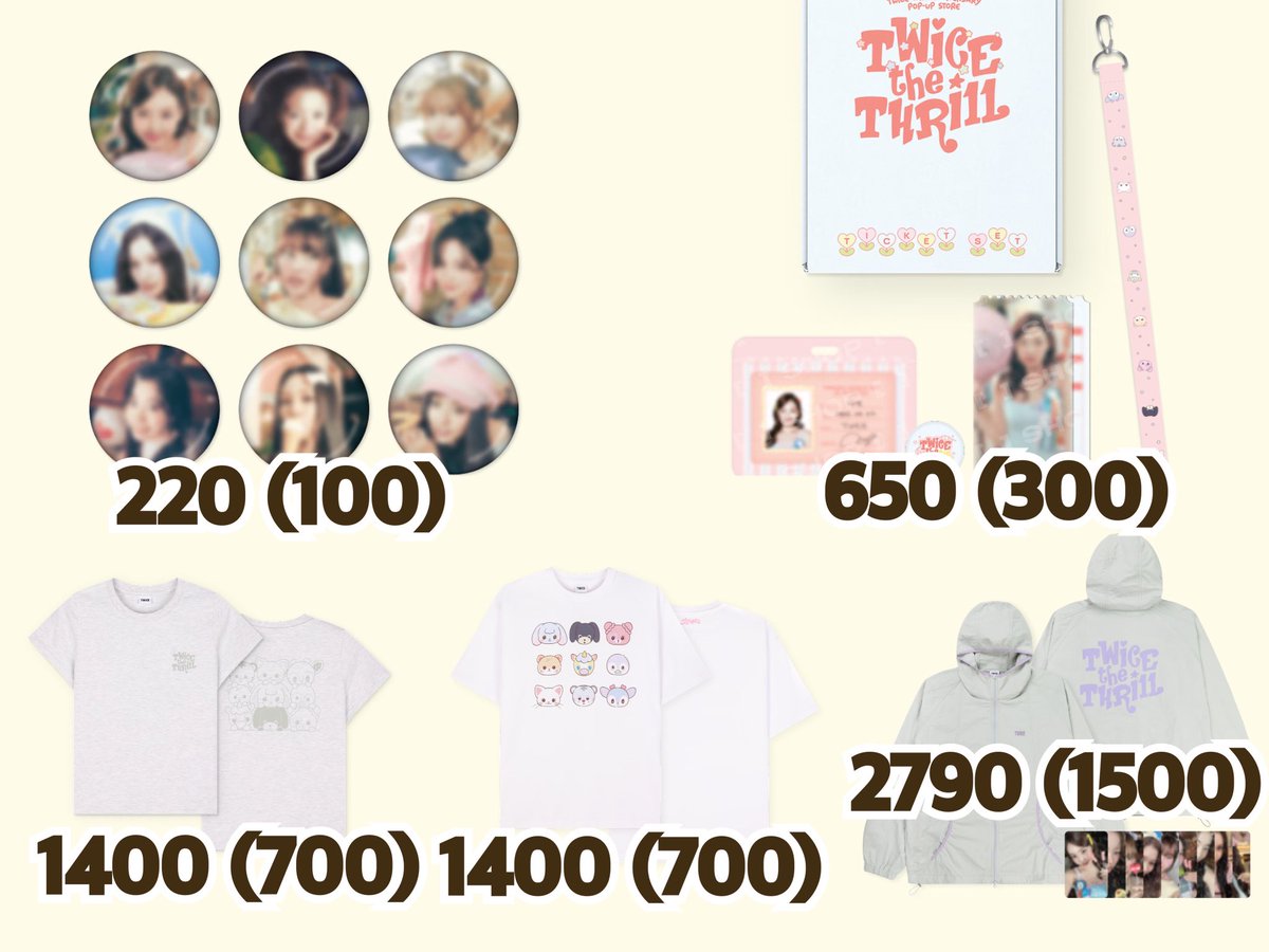 withsweetpink_'s tweet photo. ⭐️ มัดจำจ่ายส่วนที่เหลือตอนของถึงไทย 

[PRE] #TWICE TDOONGZ MD

♡ ราคาตามรูป (รับมัดจำ) 
— มัดจำเริ่มต้น100 

🛒 สั่งซื้อDM/Line (ค่าส่ง50)

#ตลาดนัดtwice  #วันสายเปย์ https://t.co/9zjcBzgrb1