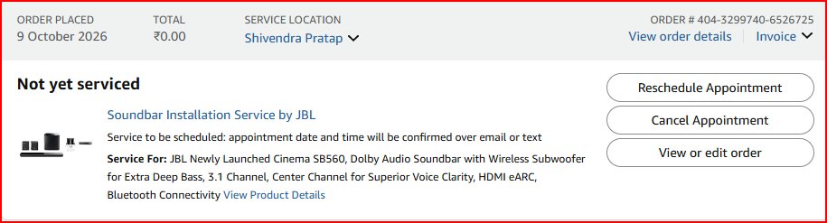 catchshivendra's tweet photo. @JBLSoundIn, Nee help with installation of JBL SB560 but not able reach you. Amazon Order number 404-3299740-6526725, also no buddy approached. Can someone help to speed up the process. https://t.co/XrqTEXv8Ii