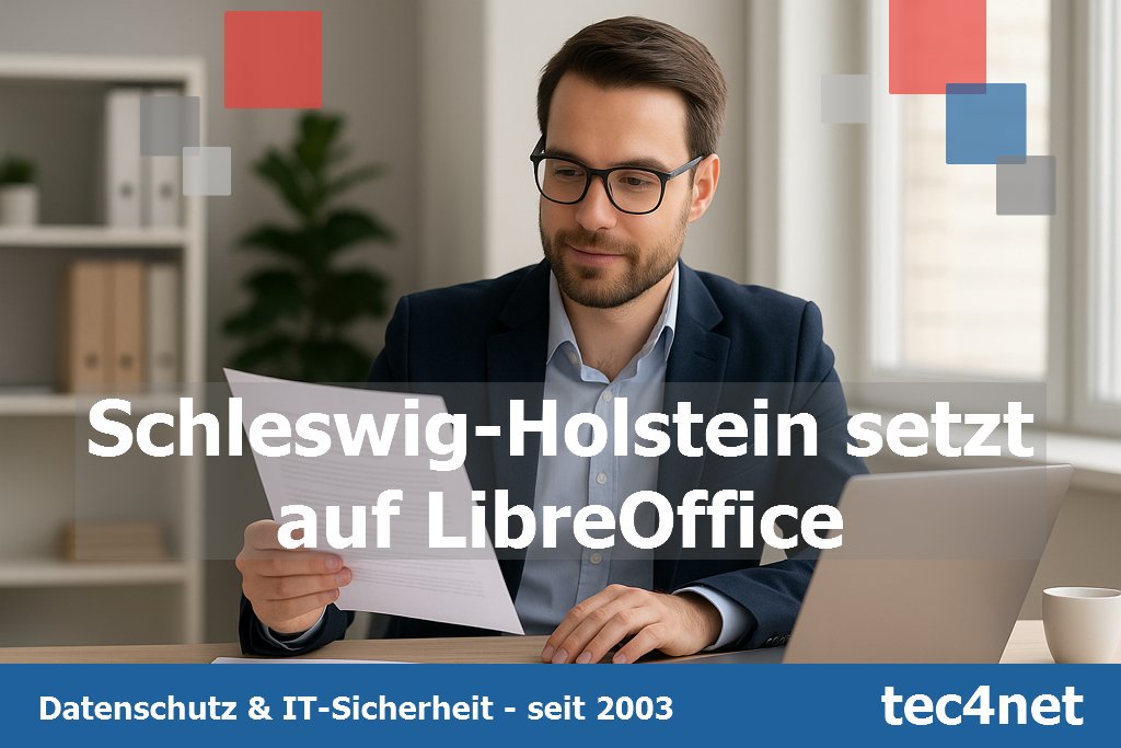 tec4net's tweet photo. Schleswig-Holstein setzt auf LibreOffice und digitale Souveränität

Die deutsche und europäische Verwaltung beschäftigt sich zunehmend mit digitaler Souveränität und der Frage, wie Abhängigkeiten von US-amerikanischen Softwarekonzernen reduziert werden können.

Hessen setzt weiterhin stark auf Microsoft Office und plant einen Multi-Cloud-Ansatz. Kommunen wie Korbach, Gießen und Frankfurt prüfen Strategien für mehr digitale Unabhängigkeit. Gießen verfolgt bereits „Open Source by Default“, Frankfurt untersucht seit 2025 Alternativen.

Schleswig-Holstein ist weiter: Ende 2025 waren fast 80 Prozent der Arbeitsplätze auf LibreOffice umgestellt. Dadurch konnten mehr als 15 Millionen Euro an Lizenzkosten eingespart werden. Rund 20 Prozent bleiben zunächst Microsoft-abhängig. Auch der Wechsel von Outlook zu Open-Xchange und Mozilla Thunderbird wurde abgeschlossen; rund 30.000 Mitarbeiter nutzen diese Lösungen.

Auf Bundesebene wächst das Interesse an openDesk. Für 200.000 Arbeitsplätze wurden Verträge geschlossen, während Microsoft Office weiterhin auf mehr als 90 Prozent der PC-Arbeitsplätze der Bundesverwaltung eingesetzt wird. Gleichzeitig entstehen europäische Alternativen wie Euro-Office und OVHai Workspace.

Auch Frankreich und die Niederlande setzen auf unabhängige Lösungen. Frankreich entwickelt mit LaSuite numérique eine Alternative zu Microsoft und Google, die Niederlande mit DAWO eine Arbeitsumgebung auf NixOS sowie Nextcloud und OpenProject. Damit gewinnen Softwarewahl, Verschlüsselung und Kontrolle über IT-Infrastrukturen an Bedeutung.

Der Wandel zu unabhängigen Softwarelösungen zeigt, dass digitale Souveränität nicht nur eine Frage der Lizenzwahl ist. Datenschutz, IT-Sicherheit und der kontrollierte Umgang mit Daten müssen bei solchen Projekten von Anfang an berücksichtigt und fachlich bewertet werden.

Quelle:
https://t.co/wwzSMGCx6i

IT-Sicherheit braucht klare Strukturen und fachliche Beratung
https://t.co/9B27sqmJfX

Wir sind Experten für Datenschutz und IT-Sicherheit

Wir unterstützen Unternehmen bei der Umsetzung der DSGVO, von KRITIS und NIS-2 sowie bei Standards wie ISO 27001, PCI-DSS und TISAX – praxisnah und effizient.

Kontaktieren Sie uns für eine individuelle Beratung.

Datenschutz und IT-Sicherheit praktikabel umsetzen – tec4net GmbH

https://t.co/81cUv9N4CU – https://t.co/v9yBSL4qtz – https://t.co/C7DxRzvdc2 – https://t.co/bkRypWkwg7 – https://t.co/ZAIvmIvyRz

Alle unsere NEWS -> https://t.co/s4ld25SGUw