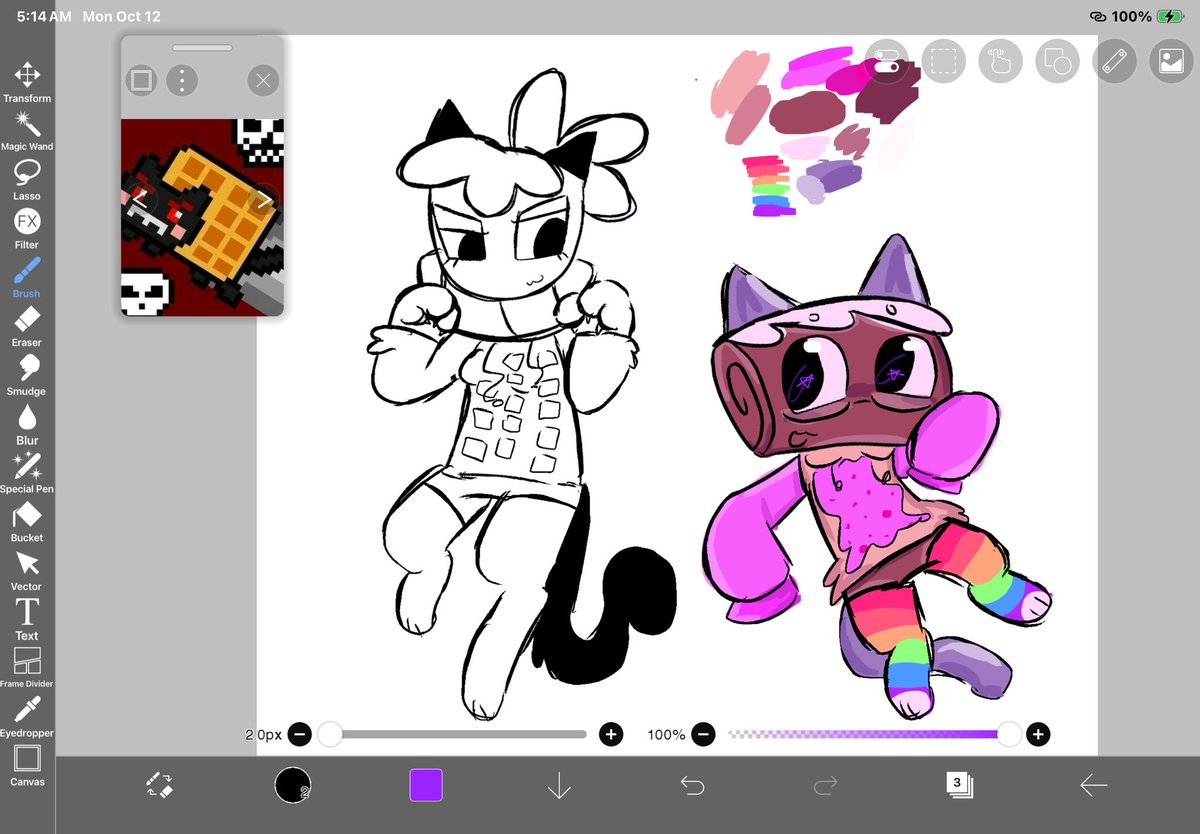 FLAMEKNIGHTTT's tweet photo. Uhm I gave up okay? Anon take it ugh ☹️ill do better I was trying out a new brush https://t.co/oqmID8qUyr