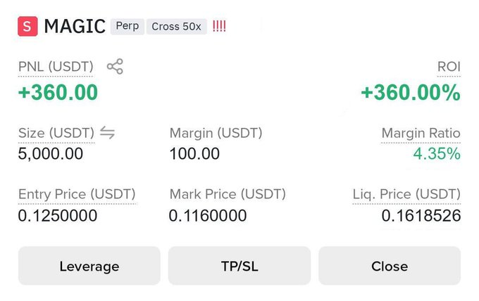 Emmanul_Cryptos's tweet photo. $MAGIC TP2 ✅
join our vip signal  : https://t.co/iNW0gT6z2h

#CryptoNews #Crypto #Bitcoin https://t.co/eBRpxBm4s8