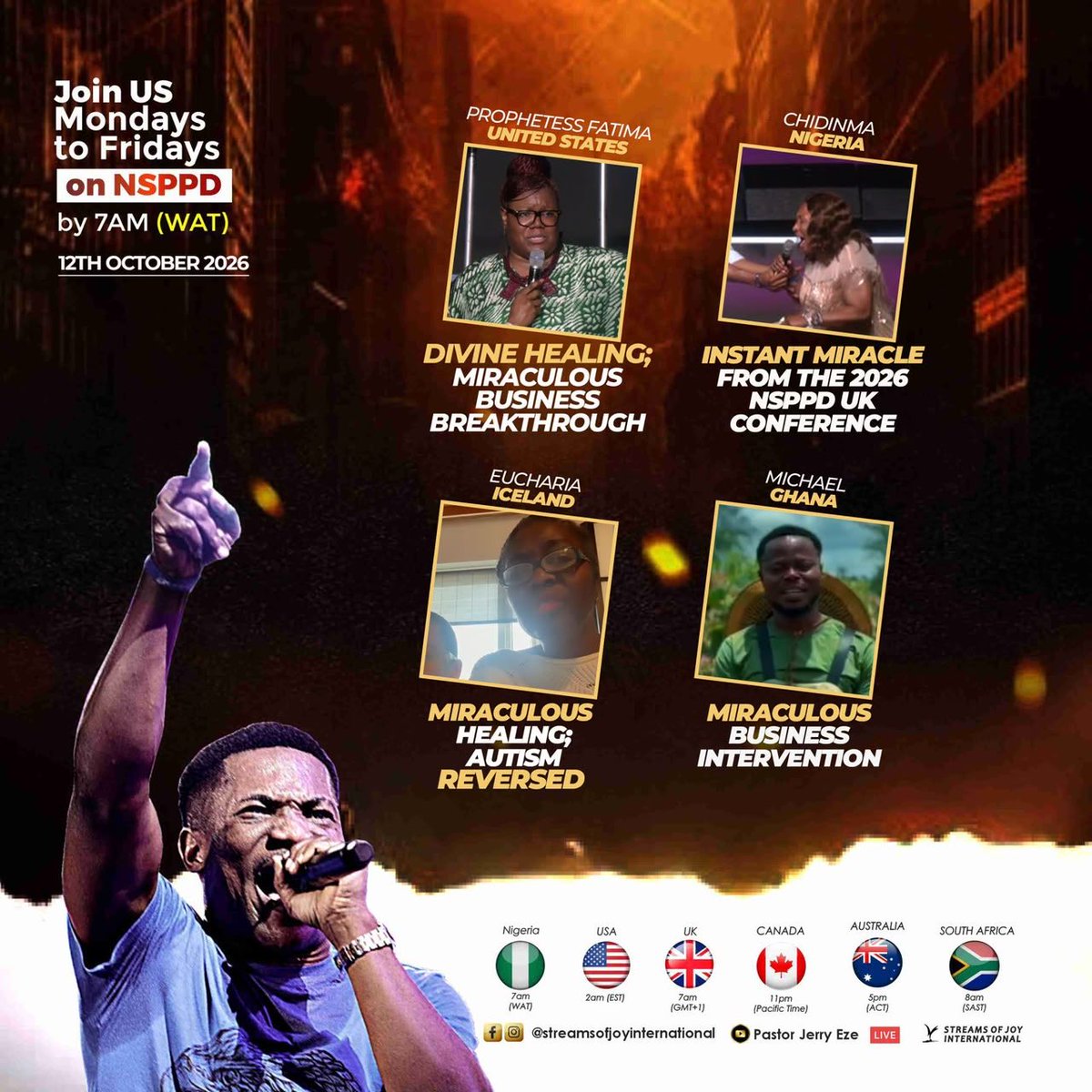 SOJToronto's tweet photo. IT IS SETTLED!!!
What God cannot do does not exist!!!
#NSPPD
#7amfireprayers
#PastorJerryEze
#StreamsofJoyToronto🇨🇦
#StreamsOfJoyInternational https://t.co/MLsIftW0FK